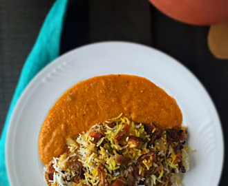 Hyderabadi Vegetable Dum Biryani | How to make Hyderabadi Vegetable Dum Biryani at home | Stepwise Pictures | One Pot Meal | Weekend Special Lunch Recipe