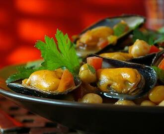 Moroccan Style Mussels