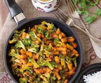 Broccoli Potato Roast (South Indian Style)