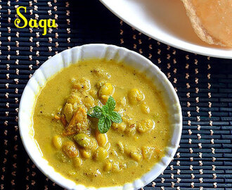 Avarekalu Sagu / Mochai Kurma Recipe - Side dish for Poori,Chapathi