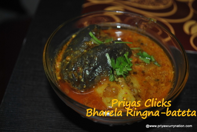 Recipe: stuffed Brinjal Curry, how to make gujrati bharela ringna-bateta