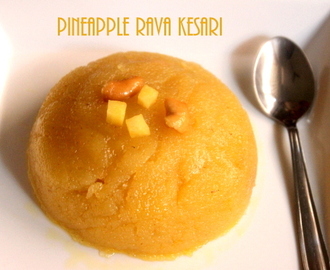 Pineapple kesari recipe – how to make pineapple rava kesari recipe