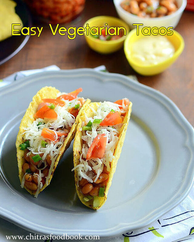 Easy Vegetarian Tacos Recipe With Baked Beans