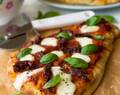 Sun dried tomato and bocconcini naan pizza (20-minute meal)