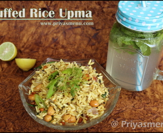 Puffed Rice Upma / Pori Upma