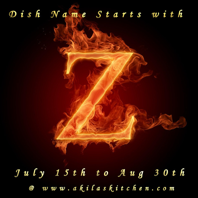 Dish Name Starts With Z | Recipes starting with Z | Z recipes