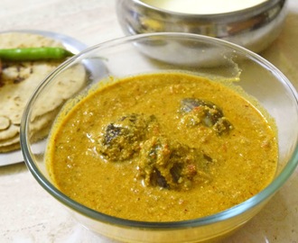 Bharli vangi/ Stuffed brinjal curry/ Bharleli Vangi/ Bharva Baingan ~~Maharashtrian recipes