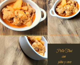 Pollo Thai con piña y coco