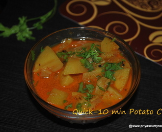 Quick Potato Curry recipe, how to make Jhatpat aloo subji