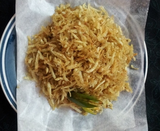 Crispiest Fried Potato/Jhuri Aloo Bhaja.