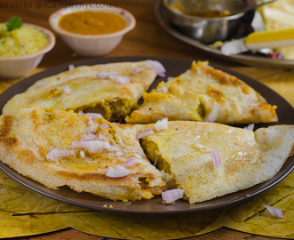 Hyderabadi Upma Masala Dosa - Street Food