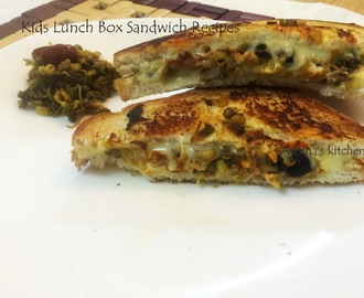 EASY SNACK BOX RECIPES - HEALTHY CHEESE SANDWICH WITH SPROUTED BEANS