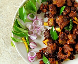 Mutton Chukka Varuval {South Indian Mutton Fry}