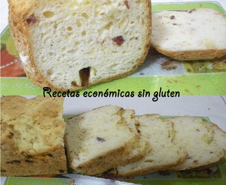 Pan de cebolla, queso y jamón en panificadora ( Silvercrest del Lidl)