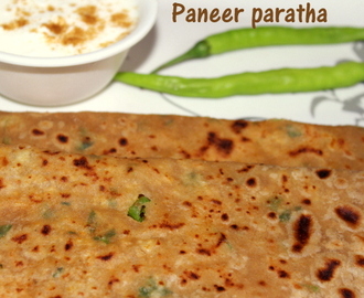 Paneer paratha recipe – how to make paneer paratha recipe – paratha recipes