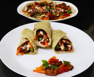 SWEET AND SPICY CHICKEN WRAP RECIPE - EASY DINNER IDEAS