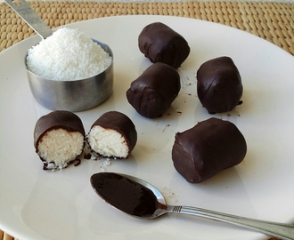 Chocolates com recheio de coco