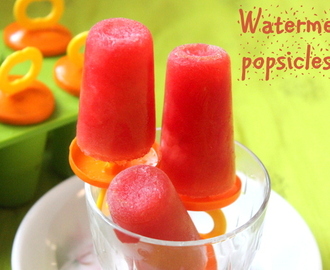 Watermelon popsicles – how to make watermelon popsicles – summer recipes