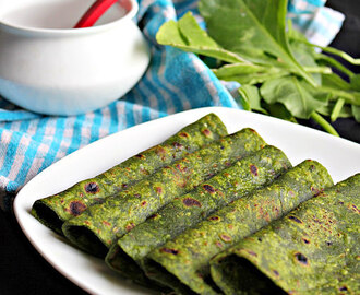 Palak Parathas, Spinach Parathas ( Flat Breads) Recipe