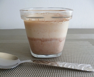 yaourts maison au soja et au chocolat au lait avec stévia (sans sucre)