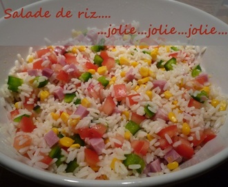 Salade de riz…jolie…jolie…jolie…