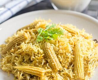 Baby Corn Biryani | Indian Biryani Recipes