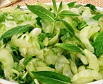 Cucumber Salad With Fresh Mint