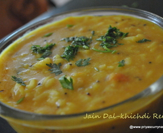 Jain dal Khichdi recipe,how to make dal khichadi without garlic-onion