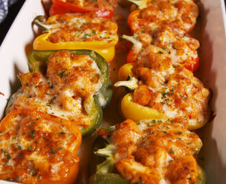 Chicken Parm Stuffed Peppers