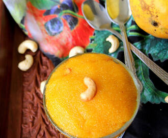 Mango Kesari - Mango Sheera - Mango Sooji Halwa - Mango recipes - Dessert Recipes - Naivedyam recipes - Pooja Recipes