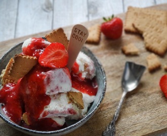 Erdbeer-Cheesecake Eis