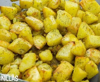 Receta de patatas con eneldo al horno