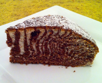 Gâteau marbré italien "zébré"