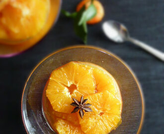 Panna cotta sa aromatičnim karameliziranim narančama / Panna cotta with caramelised oranges
