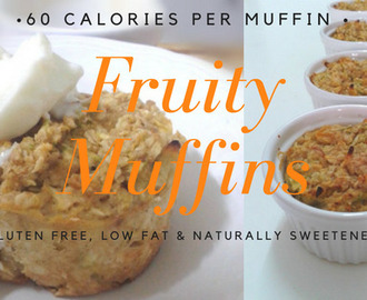 60 Calorie Fruity Muffins – Fast & Filling Breakfast or Snack