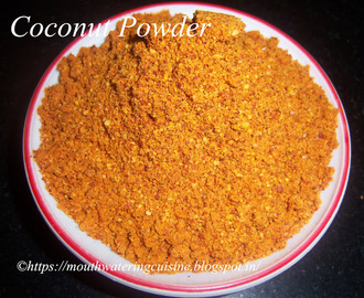 Coconut Powder Recipe -- How to make Coconut Powder Recipe