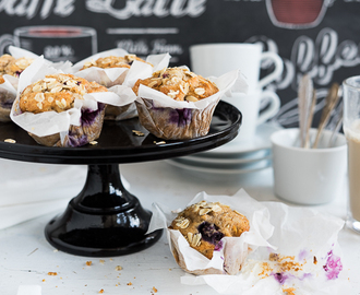 Blaubeer-Frühstücks Muffins wie aus dem Coffee Shop