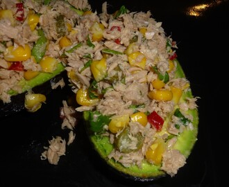 Healthy Easy Mexican Inspired Tuna Stuffed Avocado Recipe