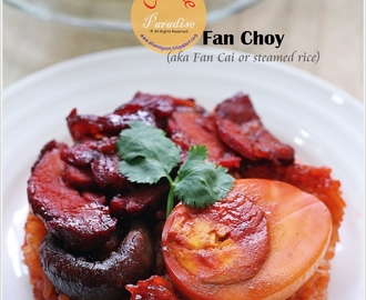 Homemade Fan Choy (饭菜) aka Steamed Rice