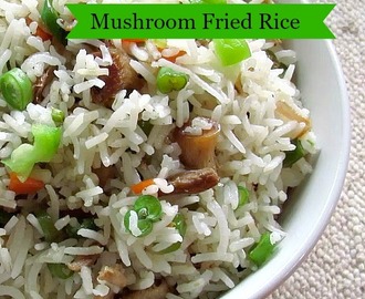 Mushroom Fried Rice Recipe - Kids Lunch Box Recipes