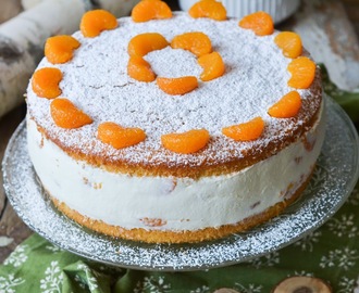 Quark-Sahne-Torte mit Mandarinen