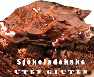 Saftig sjokoladekake uten gluten