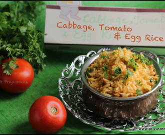 Cabbage, Tomato & Egg Rice / Lunch Box Recipes