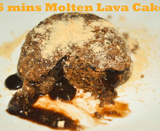 No Bake, 2 Ingredient Molten Choco Lava Cake
