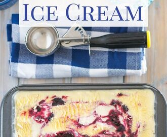 Blueberry Cheesecake Ice Cream #SundaySupper #JuneDairyMonth
