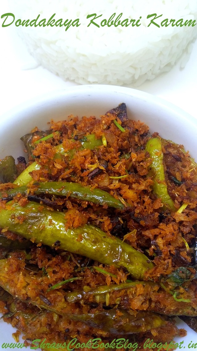 dondakaya fry: andhra style deep fry - dondakaya kobbari fry (vepudu) recipe