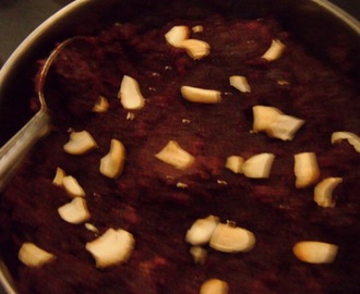 HEALTHY BEETROOT-CARROT-MULTIMILLET FLOUR HALWA OR PUDDING IN MICROWAVE