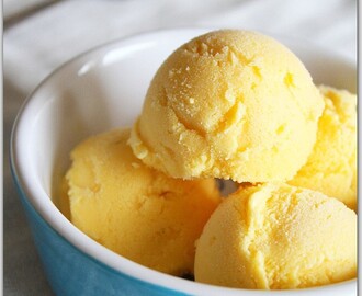 Mango Ice Cream (Home Made without Ice cream Maker)