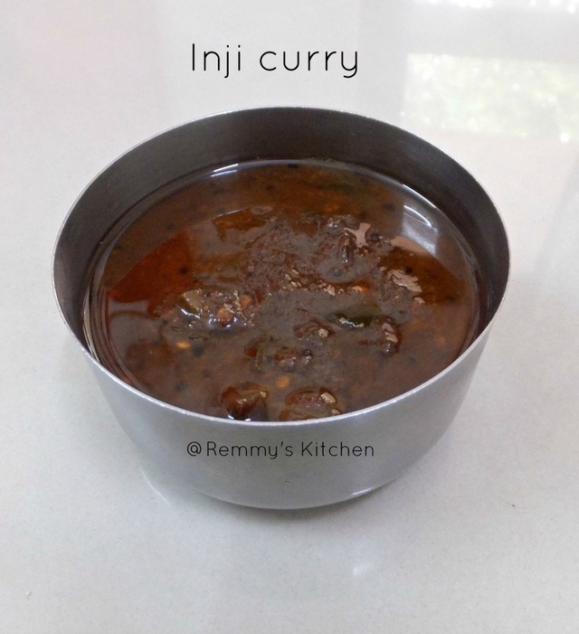 Inji curry / Sweet and sour ginger pickle