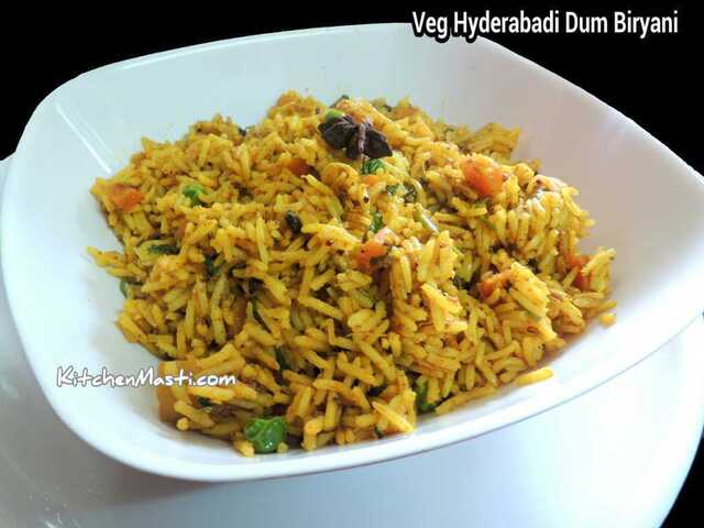 Veg Hyderabadi Dum Biryani Recipe